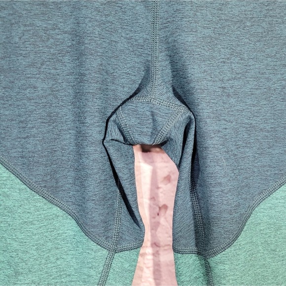 Outdoor Voices Teal Colorblock High Rise 7/8 Athletic Leggings - Picture 5 of 11
